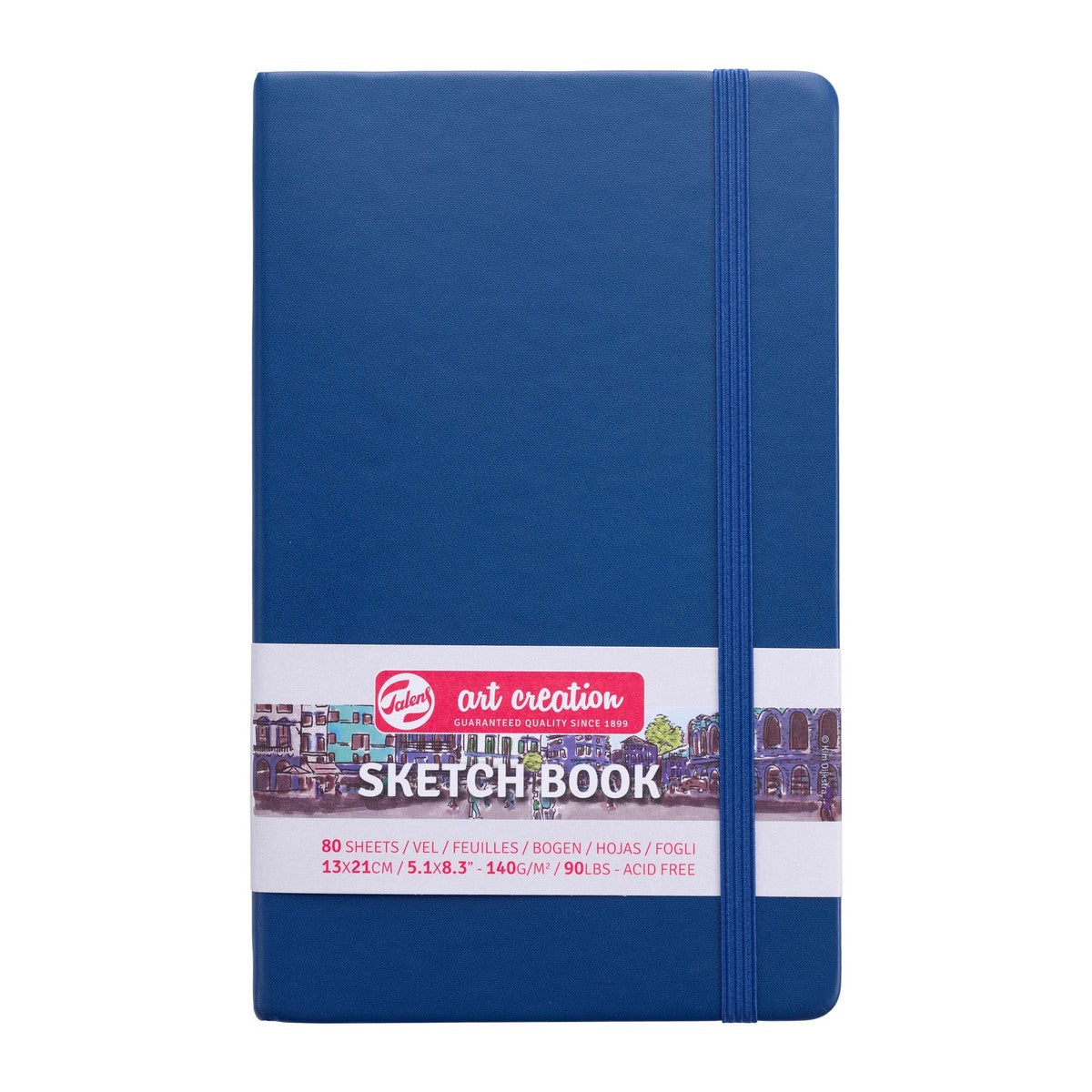 SKETCHBOOK TALENS NAVY BLUE 13x21cm 80 FOLHAS