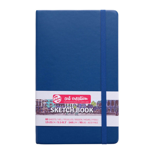 SKETCHBOOK TALENS NAVY BLUE 13x21cm 80 FOLHAS
