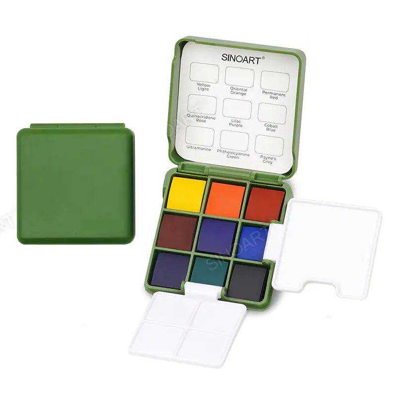 ESTOJO AQUARELA SINOART POCKET C/ 09 CORES P121-9C