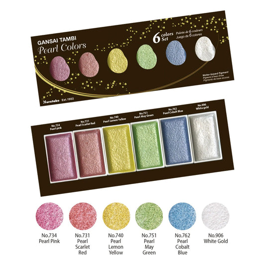 AQUARELA KURETAKE GANSAI TAMBI 06 PEARL CORES MC20PC6V