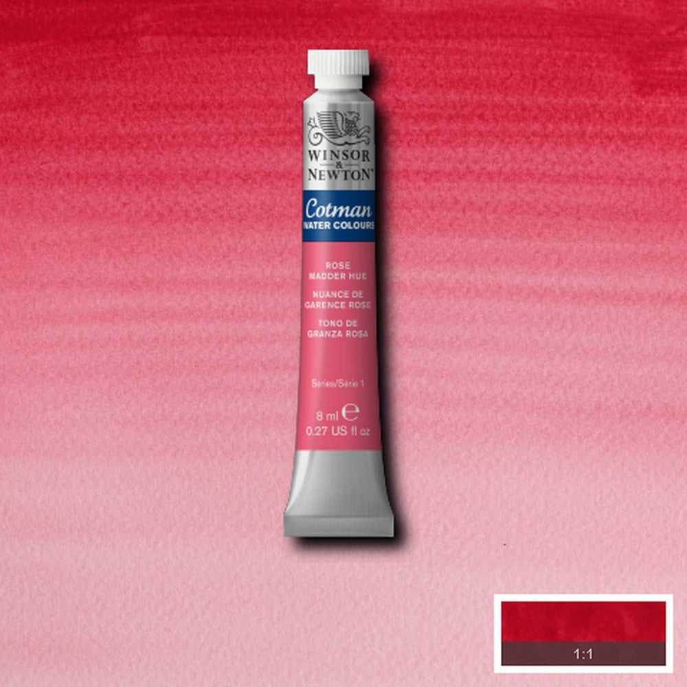 AQUARELA WINSOR NEWTON COTMAN 580 ROSE MADDER 08ml