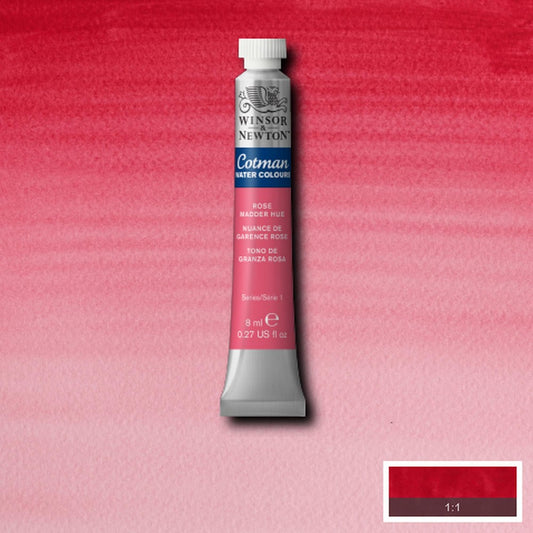 AQUARELA WINSOR NEWTON COTMAN 580 ROSE MADDER 08ml