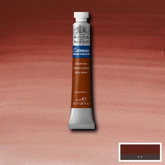 AQUARELA WINSOR NEWTON COTMAN 317 INDIAN RED 08ml