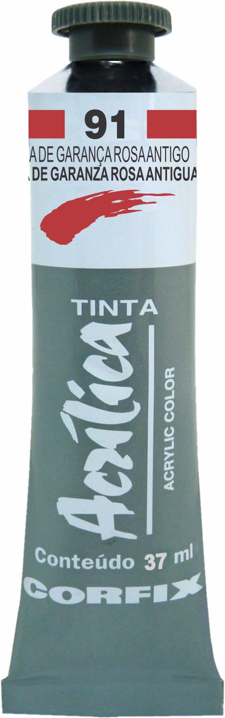 ACRILICA CORFIX 37ML 91 LACA GARANCA ROSA ANTIGO