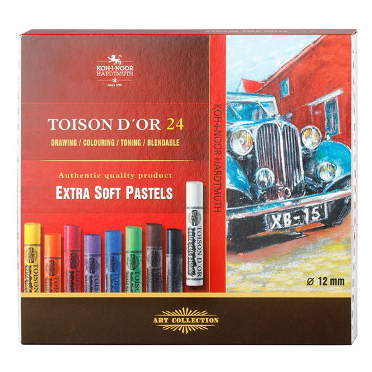 PASTEL SECO SOFT TOISON DOR EXTRA MACIO 24 CORES