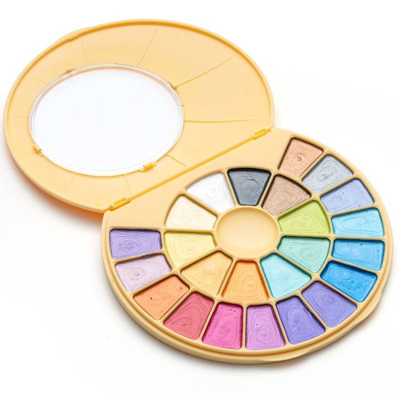AQUARELA HIMI 24 CORES METALICAS SEMIUMIDA C/ PINCEL YSC192