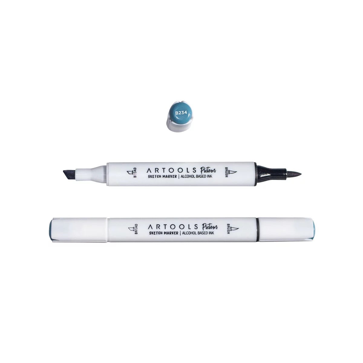 MARCADOR ARTOOLS PICTOM PONTA DUPLA MARINE BLUE (B234)
