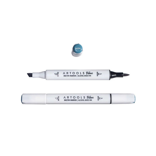 MARCADOR ARTOOLS PICTOM PONTA DUPLA MARINE BLUE (B234)