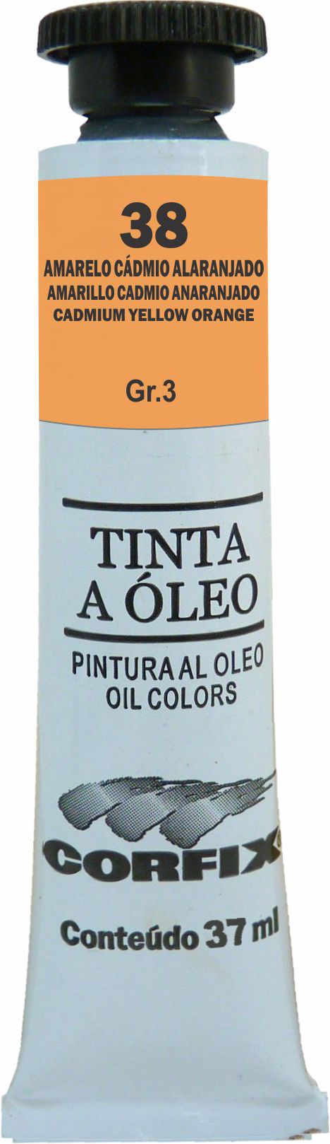 OLEO CORFIX 37ML 38 AMARELO CADMIO ALARANJADO
