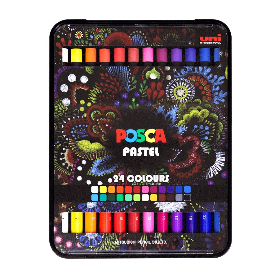 PASTEL POSCA 24 CORES KPA-100/24