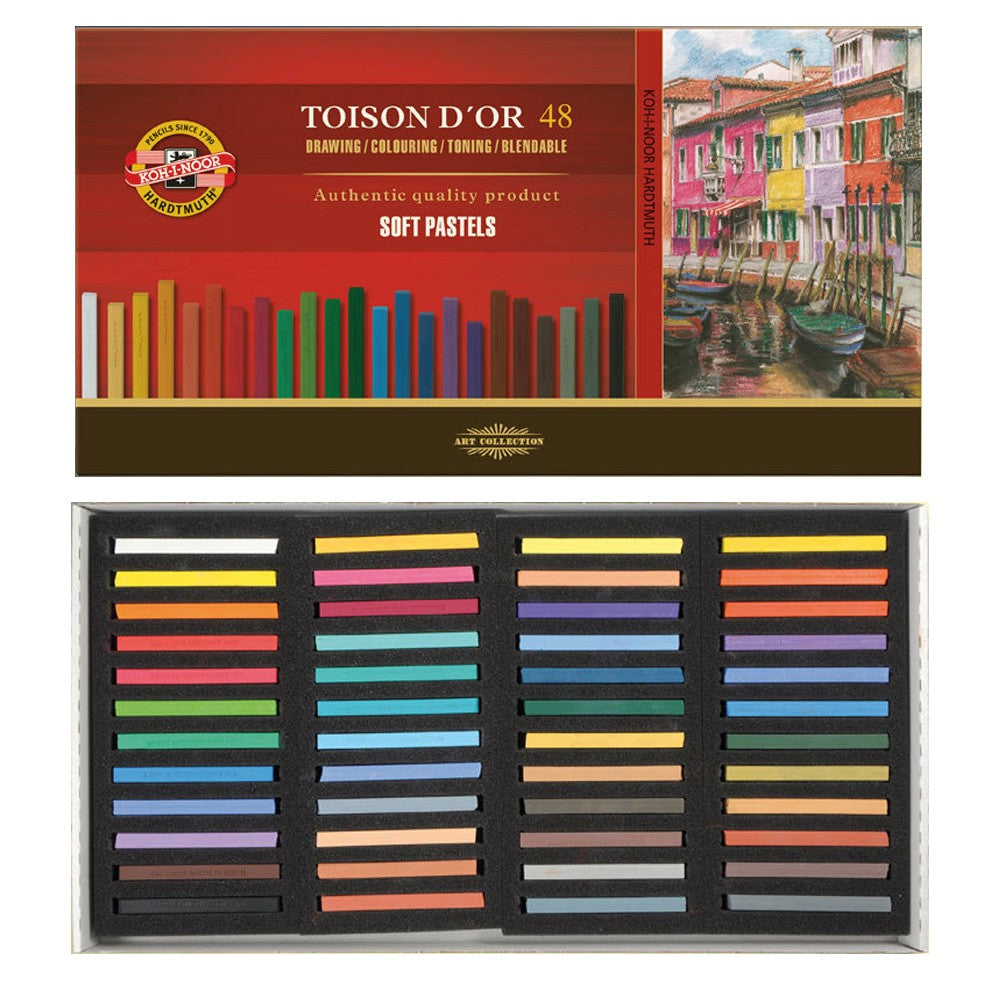 PASTEL SECO CARRE KOH-I-NOOR 48 CORES 8586