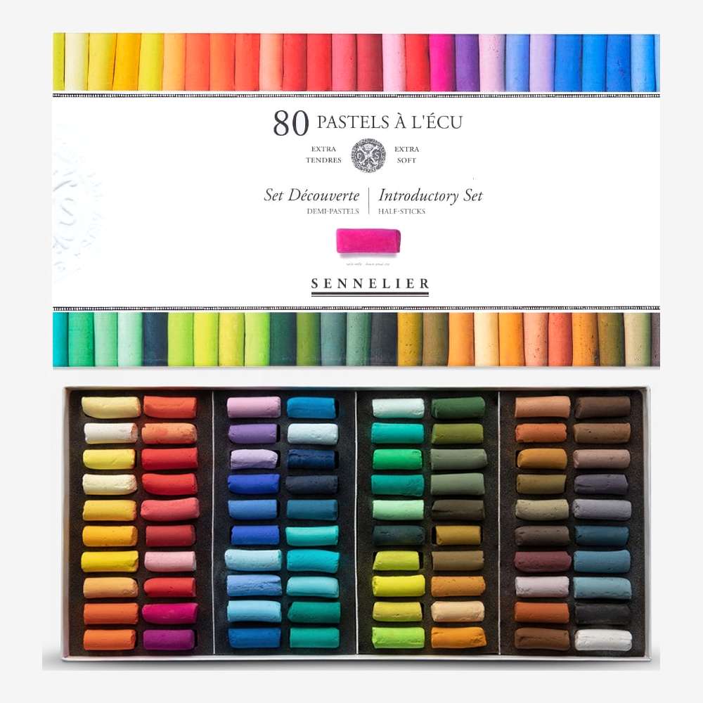 PASTEL SECO SENNELIER EXTRA SOFT 80 CORES HALF STICK