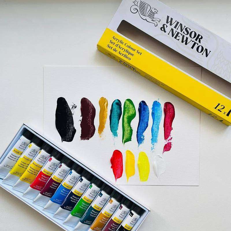 ESTOJO ACRILICA WINSOR NEWTON DISCOVER 12 CORES 10ML 2790001
