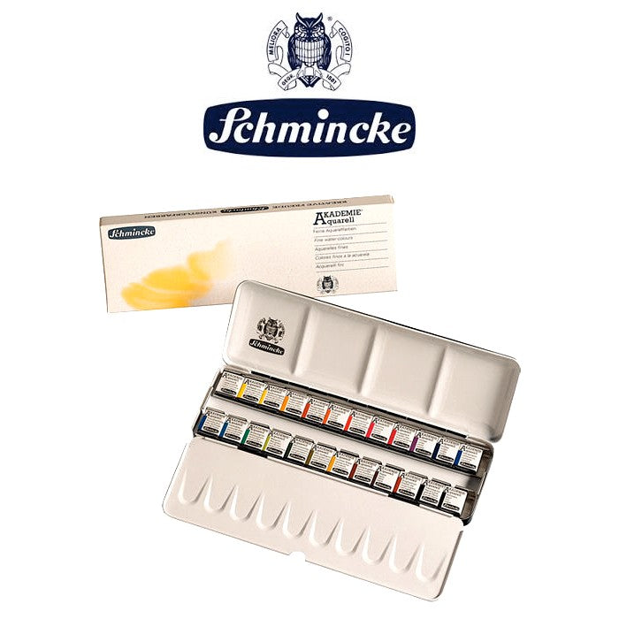 ESTOJO AQUARELA SCHMINCKE AKADEMIE 24 HALF PAN