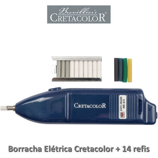 BORRACHA ELETRICA PARA DESENHO CRETACOLOR + 10 REFIS