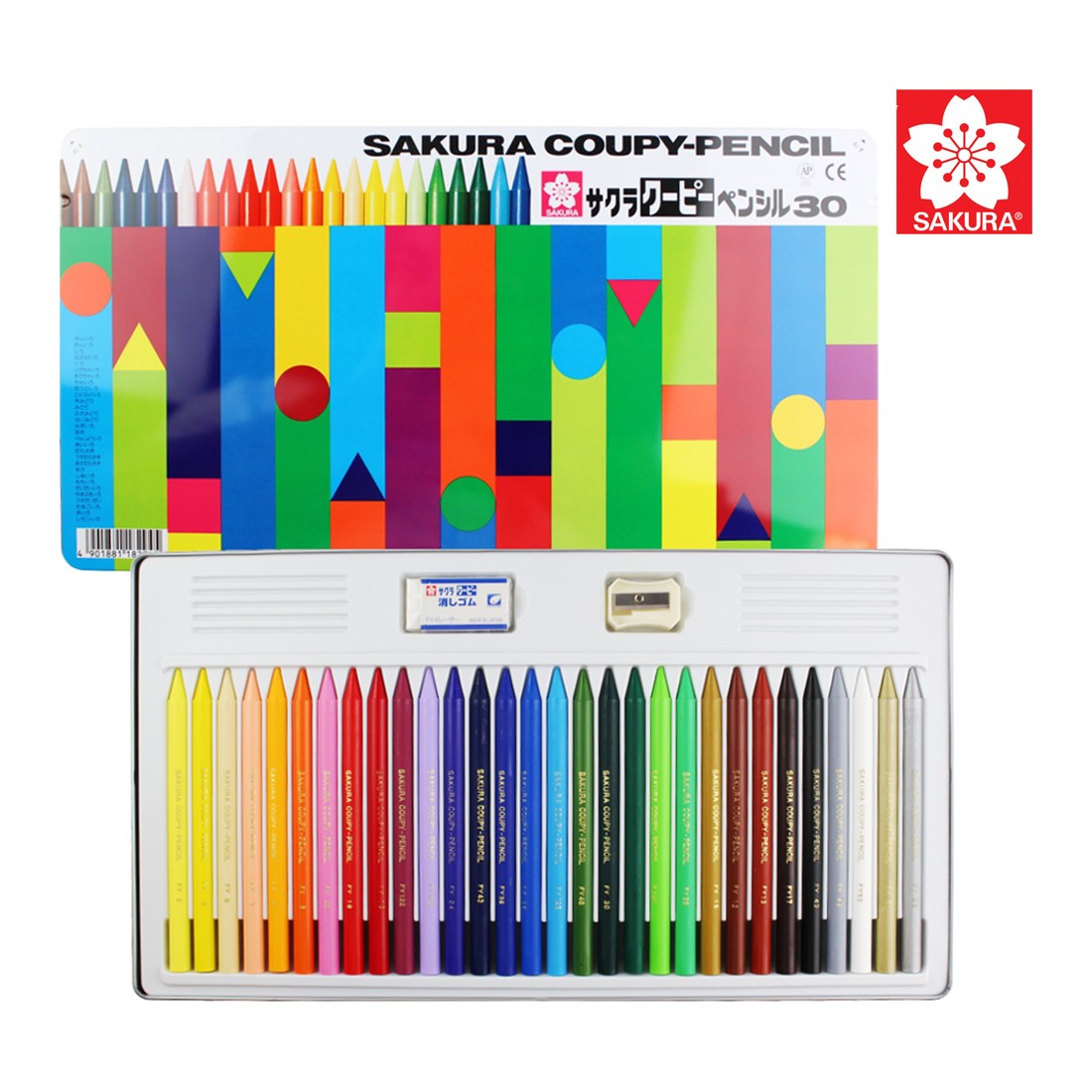 LAPIS CRAYON INTEGRAL SAKURA 30 CORES COUPY FY-30