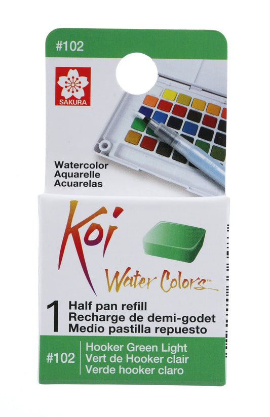 AQUARELA SAKURA KOI HALF PAN VERDE HOOKER CLARO - 102
