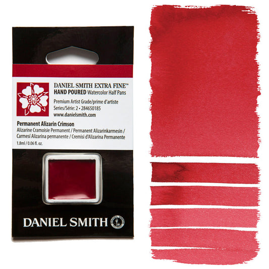 AQUARELA DANIEL SMITH HALF PAN PERMANENT ALIZARIM CRIMSON 185