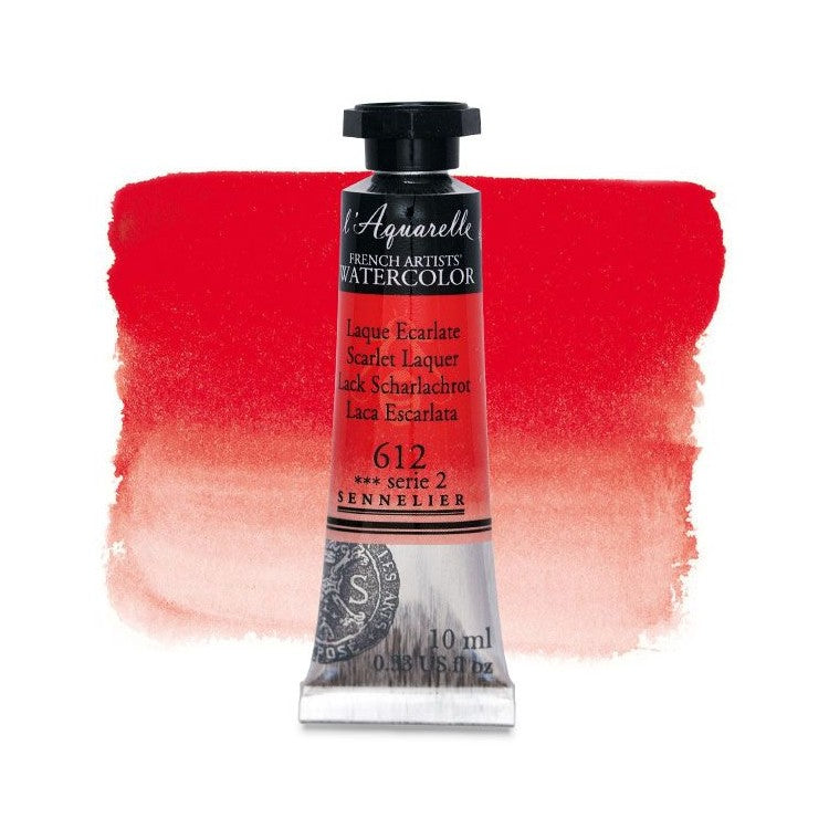 AQUARELA SENNELIER L'AQUARELLE 612 SCARLET LAKE 10ML S2