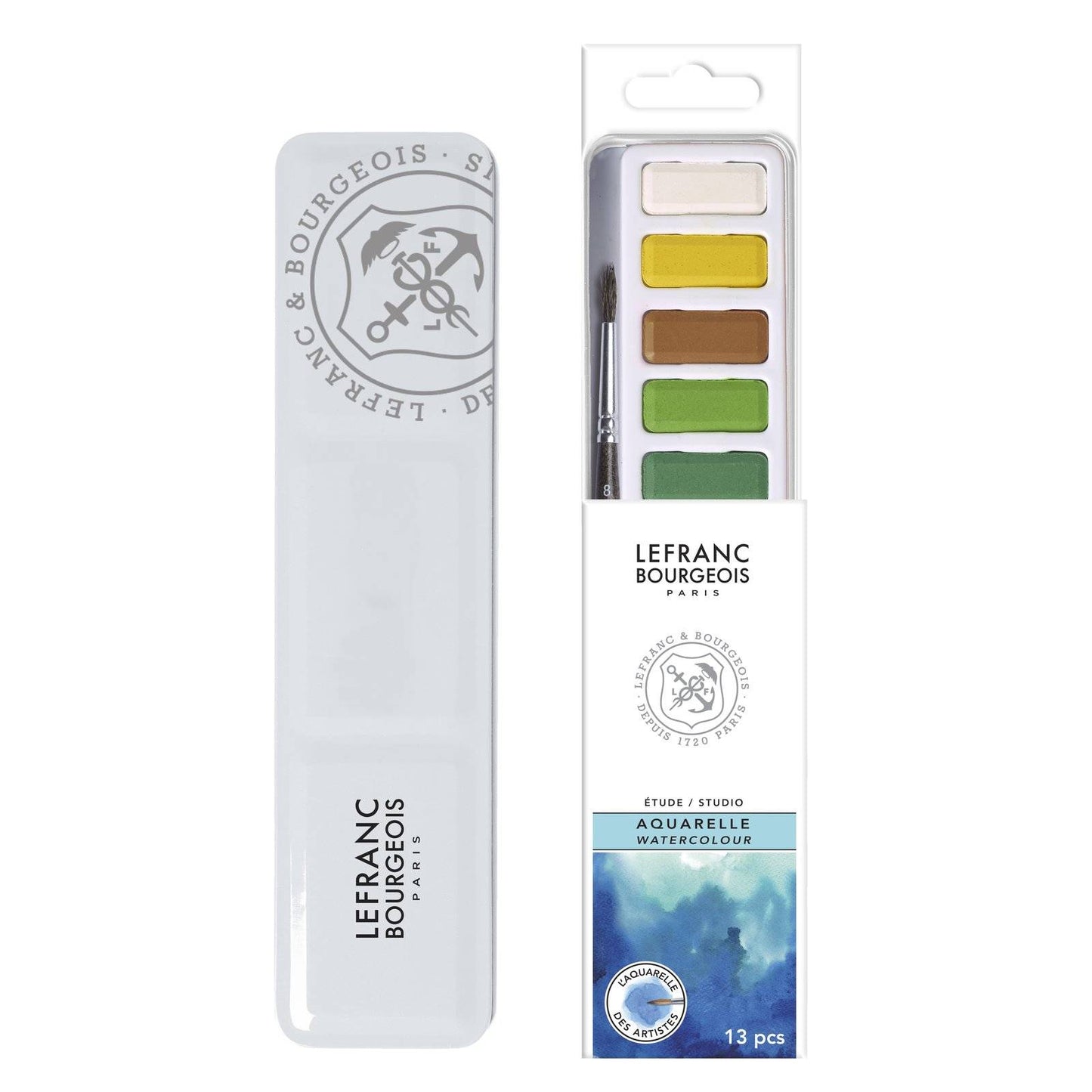 ESTOJO AQUARELA LEFRANC 12 PASTILHAS STUDIO 301444