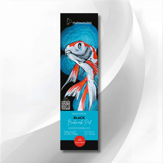 MARCA PAGINAS HAHNEMUHLE BLACK 250G/M2 05,5X20CM 20 FLS