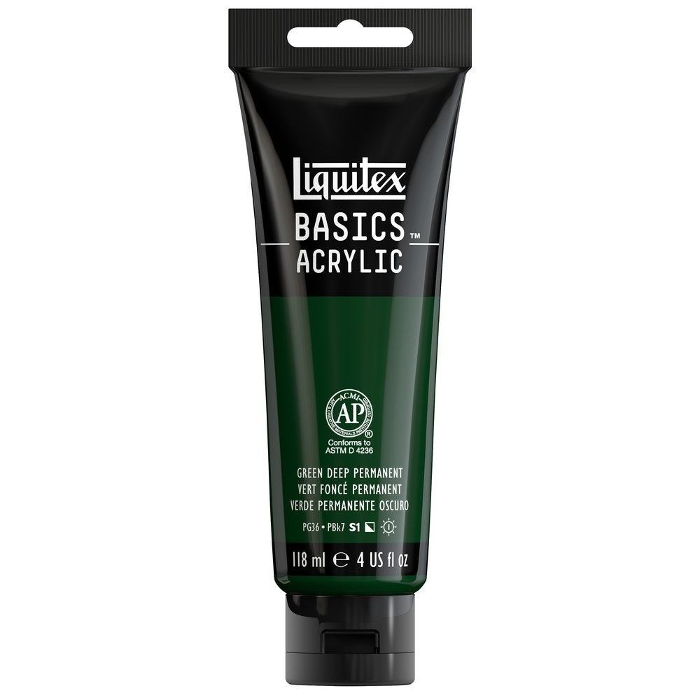 ACRILICA LIQUITEX BASICS 118ML GREEN DEEP PERMANENT 029 (ANT 350)