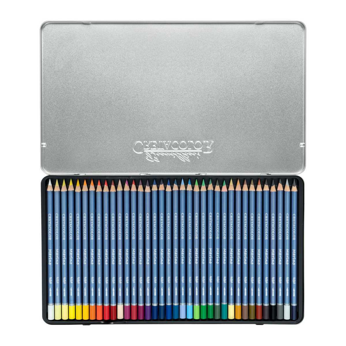 ESTOJO LAPIS AQUARELAVEL CRETACOLOR MARINO 36 CORES