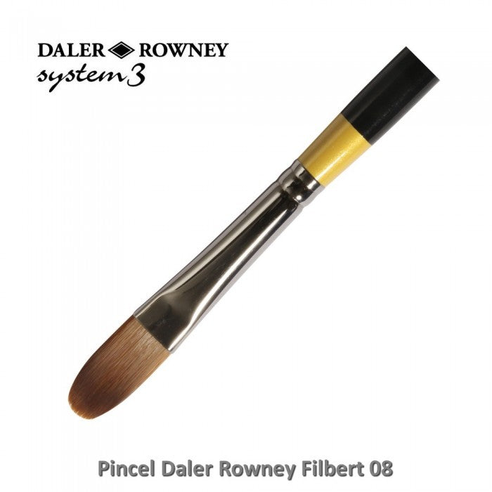 PINCEL DALER ROWNEY SYSTEM 3 FILBERT CABO LONGO 08 SY42