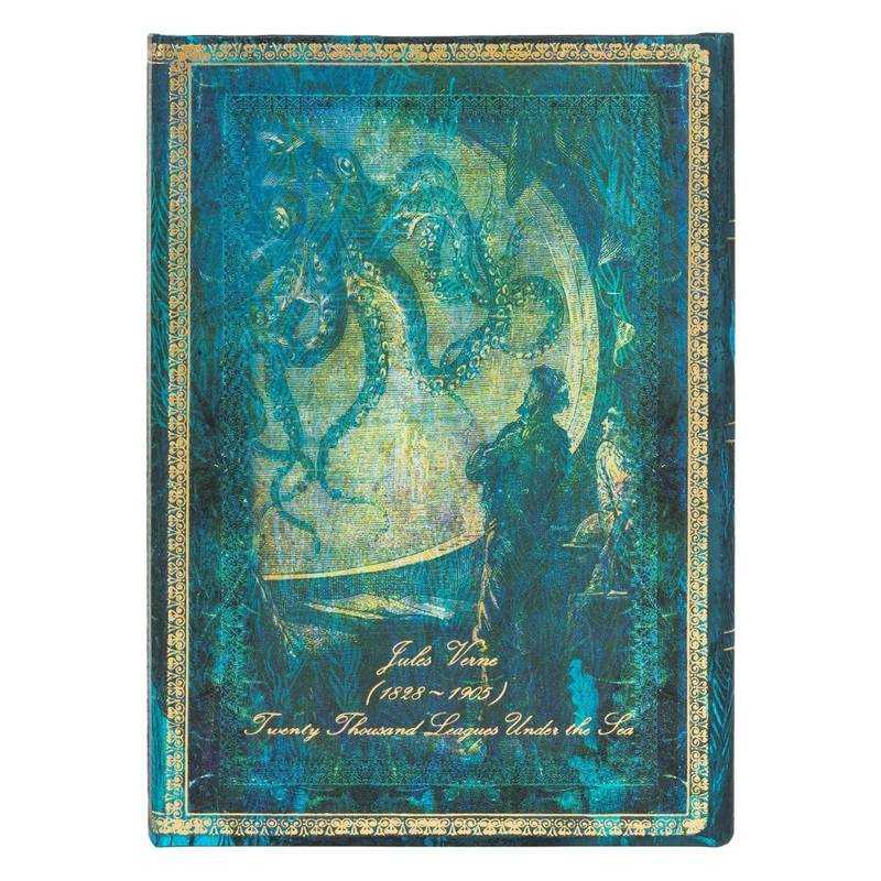 PAPERBLANKS VERNI, TWENTY THOUSAND LEAGUES MIDI PAUTADO PB6492-3