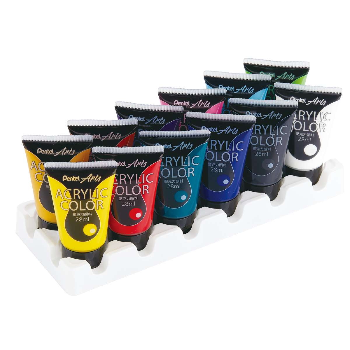 ESTOJO ACRILICA PENTEL 12 CORES 28ml