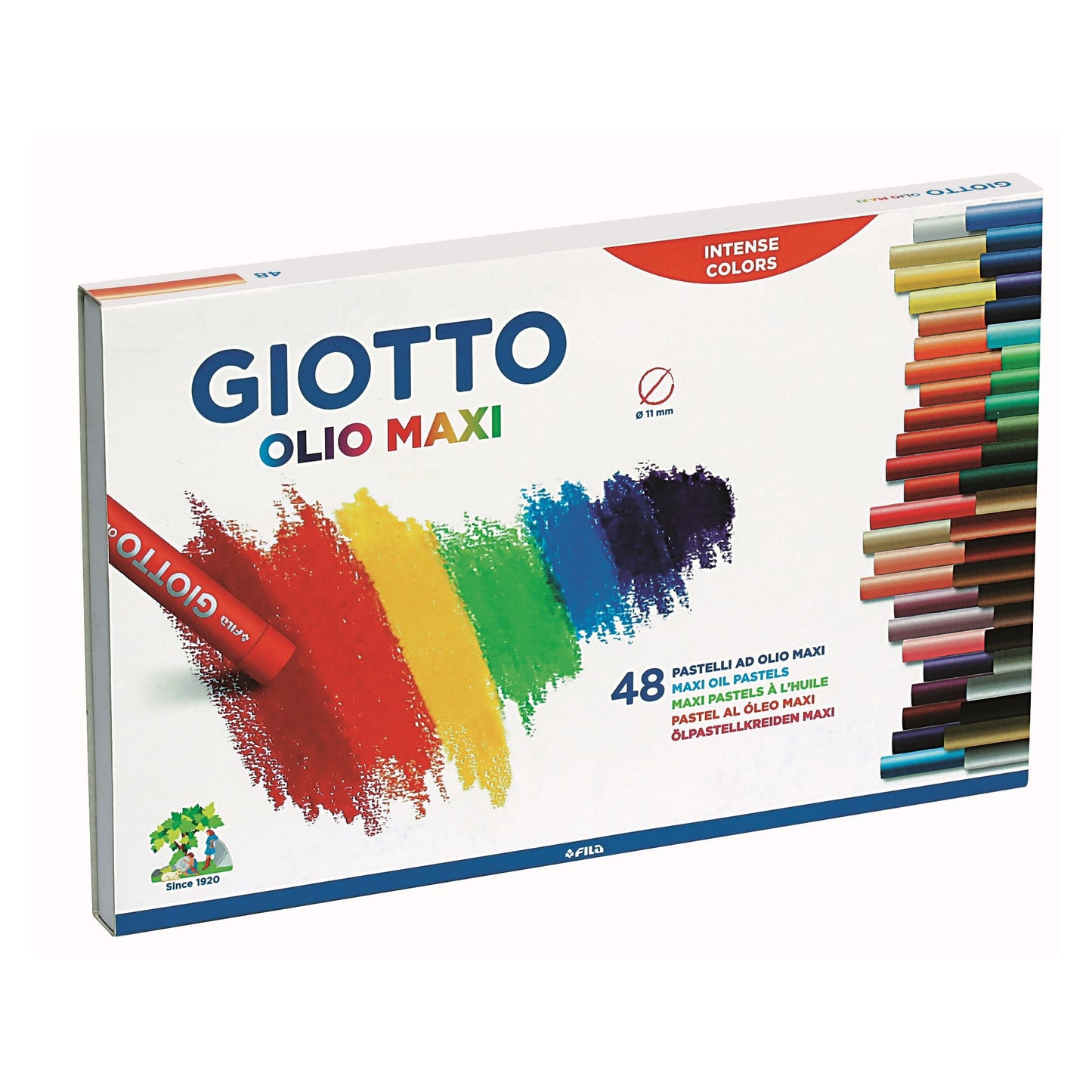PASTEL OLEOSO GIOTTO OLIO MAXI 48 CORES 11MM