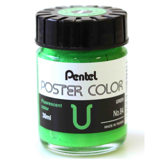GOUACHE PENTEL POSTER COLOR 30ML 84 VERDE FLUORESCENTE