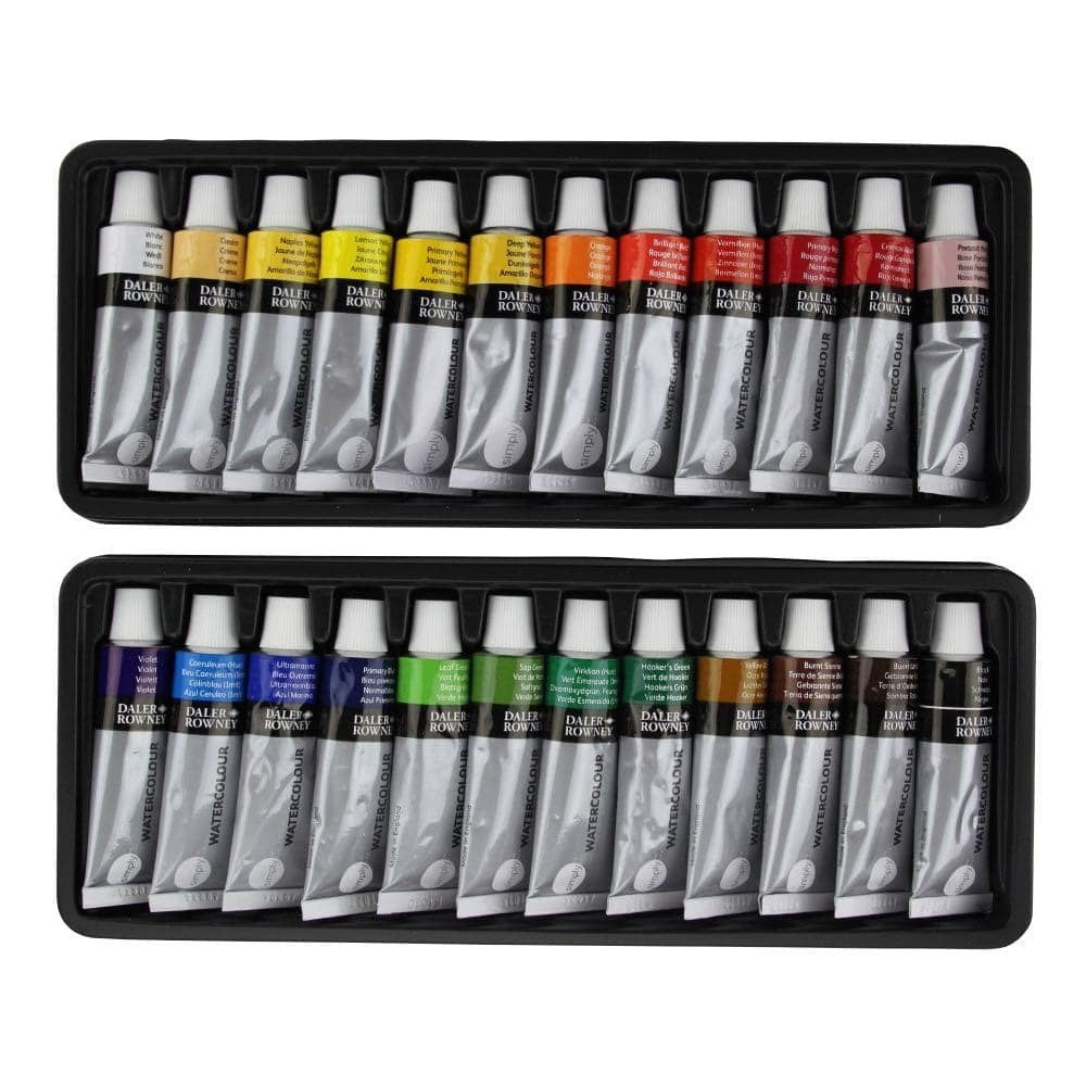 ESTOJO AQUARELA DALER ROWNEY SIMPLY 24 TUBOS 12ML