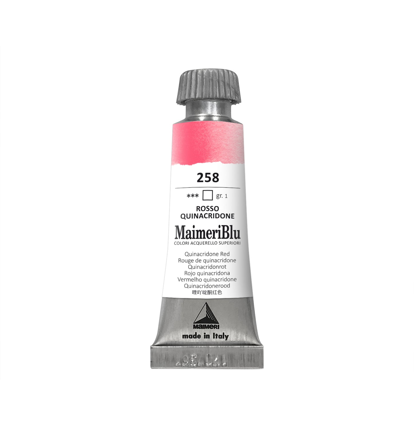 AQUARELA MAIMERIBLU ARTISTS 258 QUINACRIDONE RED 12ML S1