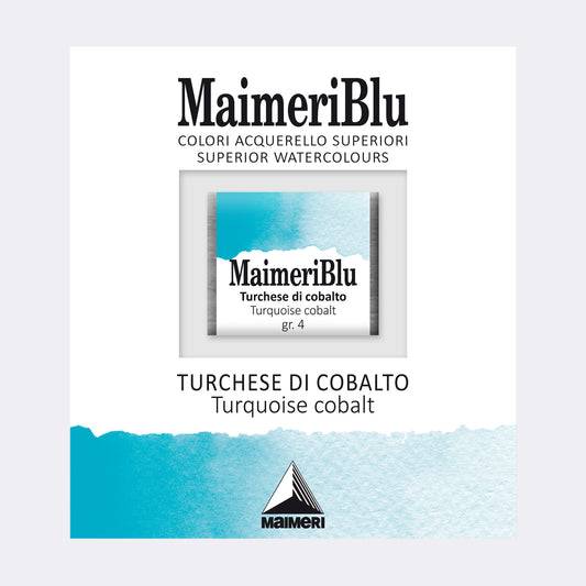 AQUARELA MAIMERIBLU ARTISTS HALF PAN 412 TURQUOISE COBALT
