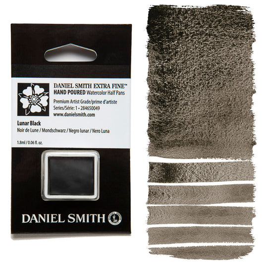 AQUARELA DANIEL SMITH HALF PAN LUNAR BLACK 049