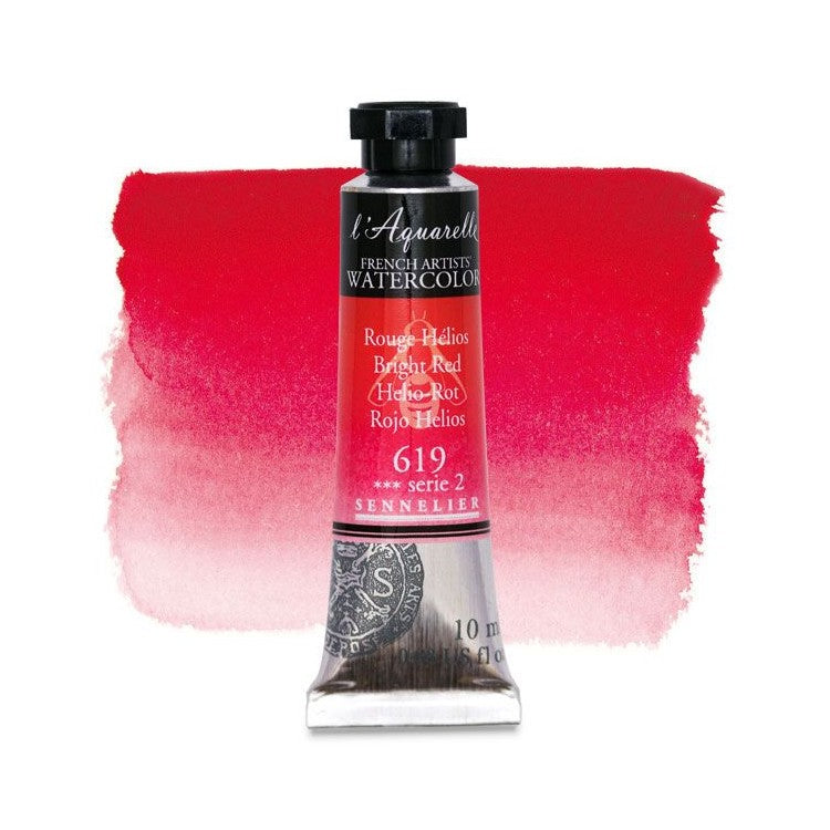AQUARELA SENNELIER L'AQUARELLE 619 BRIGHT RED 10ML S2
