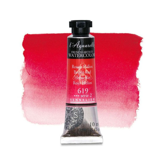 AQUARELA SENNELIER L'AQUARELLE 619 BRIGHT RED 10ML S2