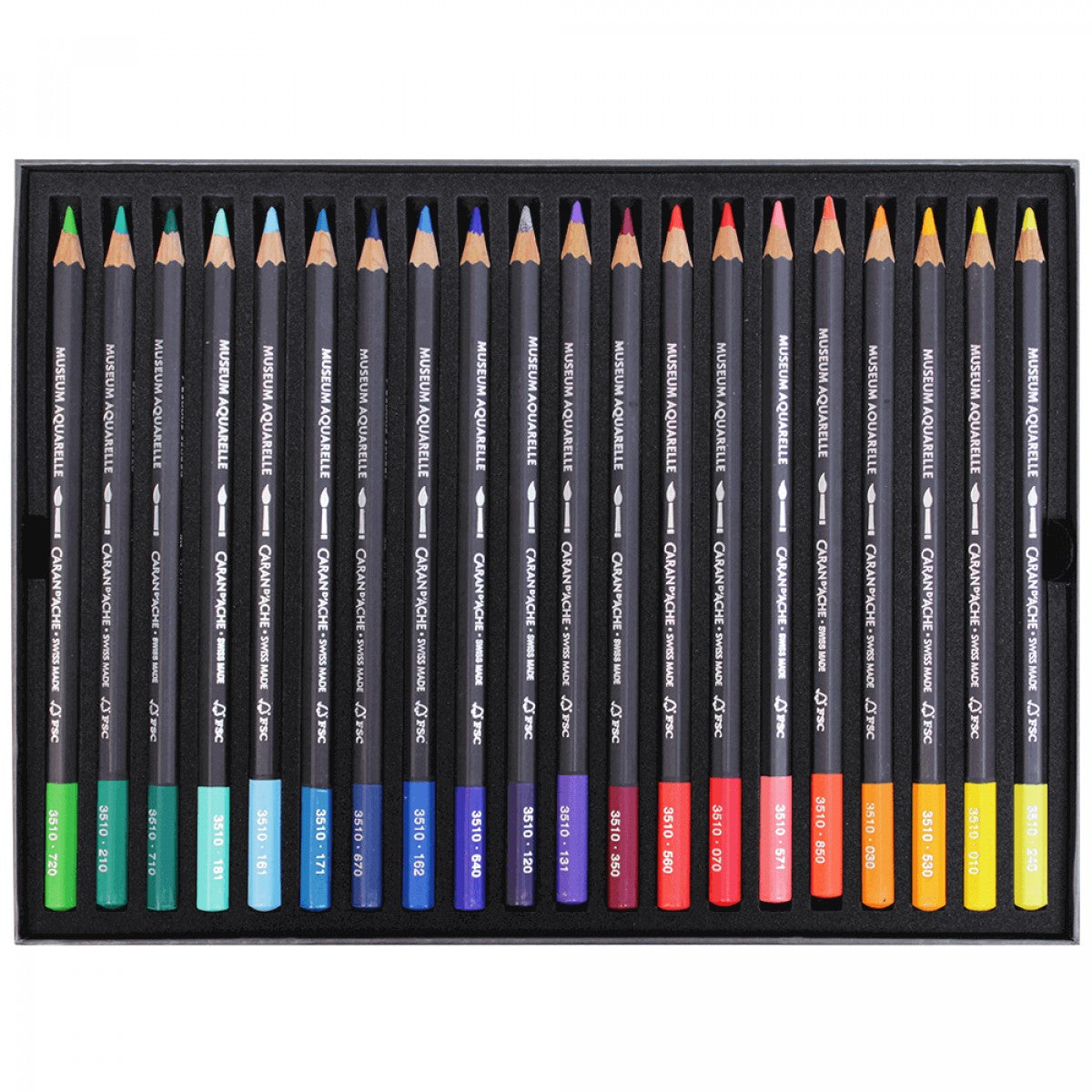 ESTOJO LAPIS AQUARELAVEL CARAN D´ACHE MUSEUM 40 CORES