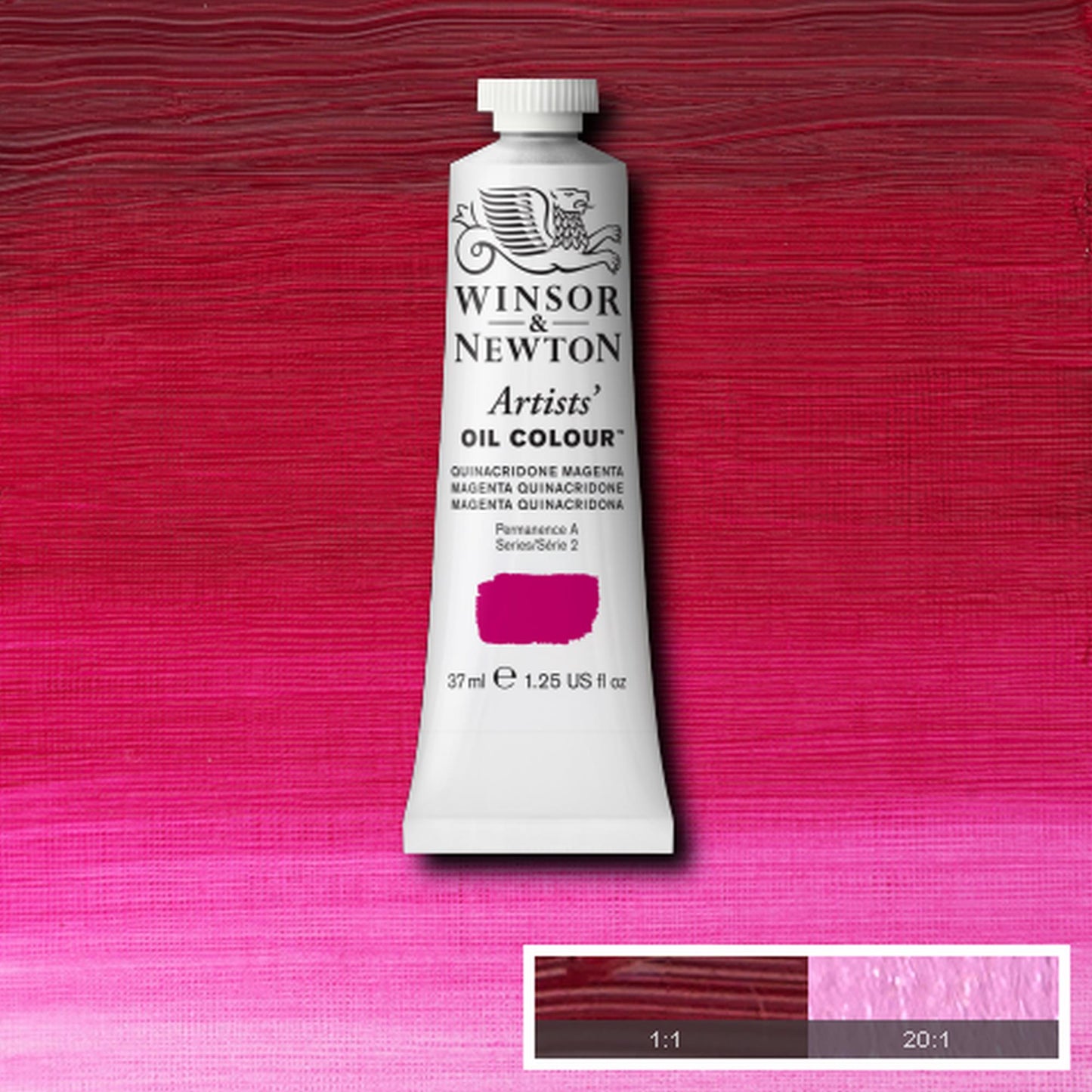 OLEO WINSOR NEWTON ARTISTS 037ML 545 QUINACRIDONE MAGENTA S2