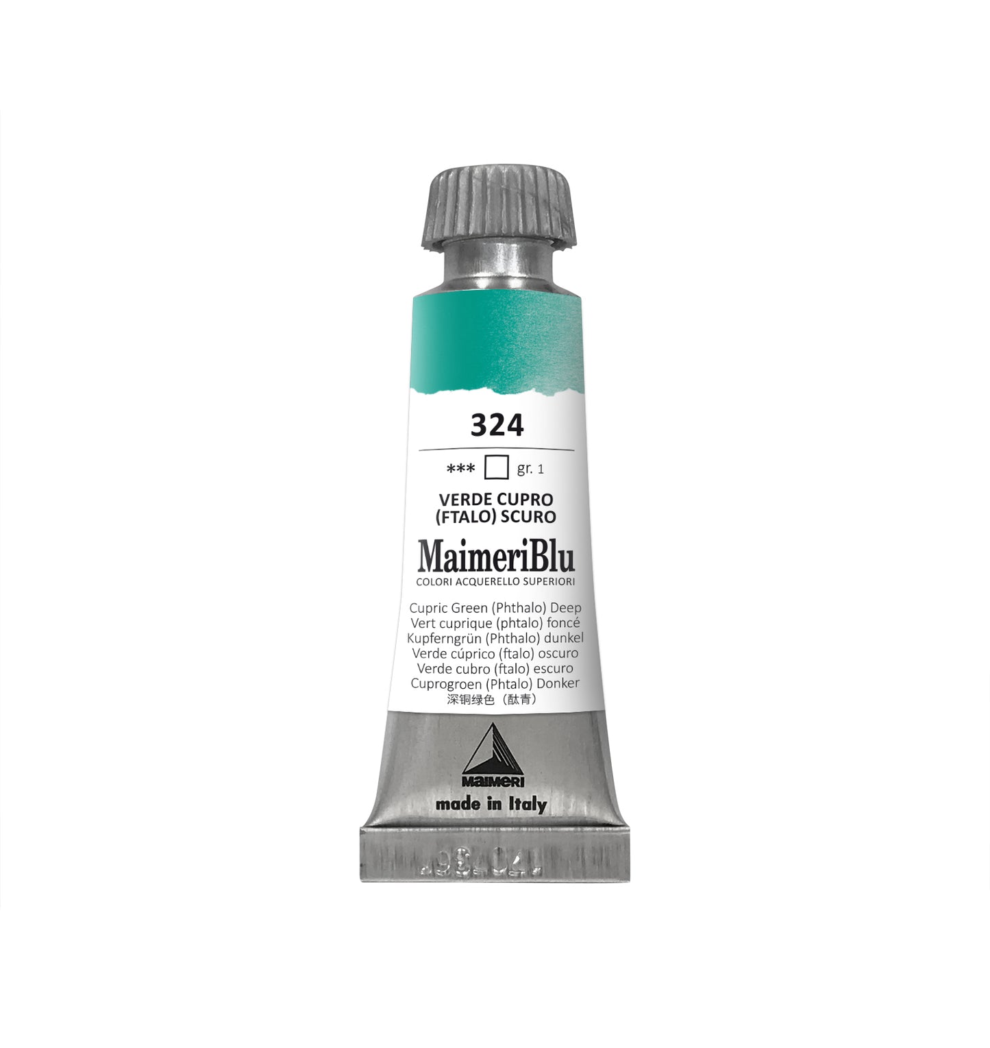 AQUARELA MAIMERIBLU ARTISTS 324 CUPRIC GREEN DEEP 12ML S1