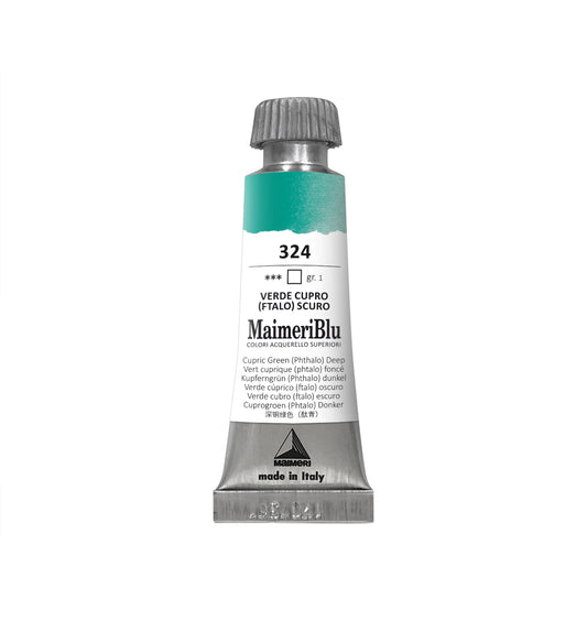 AQUARELA MAIMERIBLU ARTISTS 324 CUPRIC GREEN DEEP 12ML S1