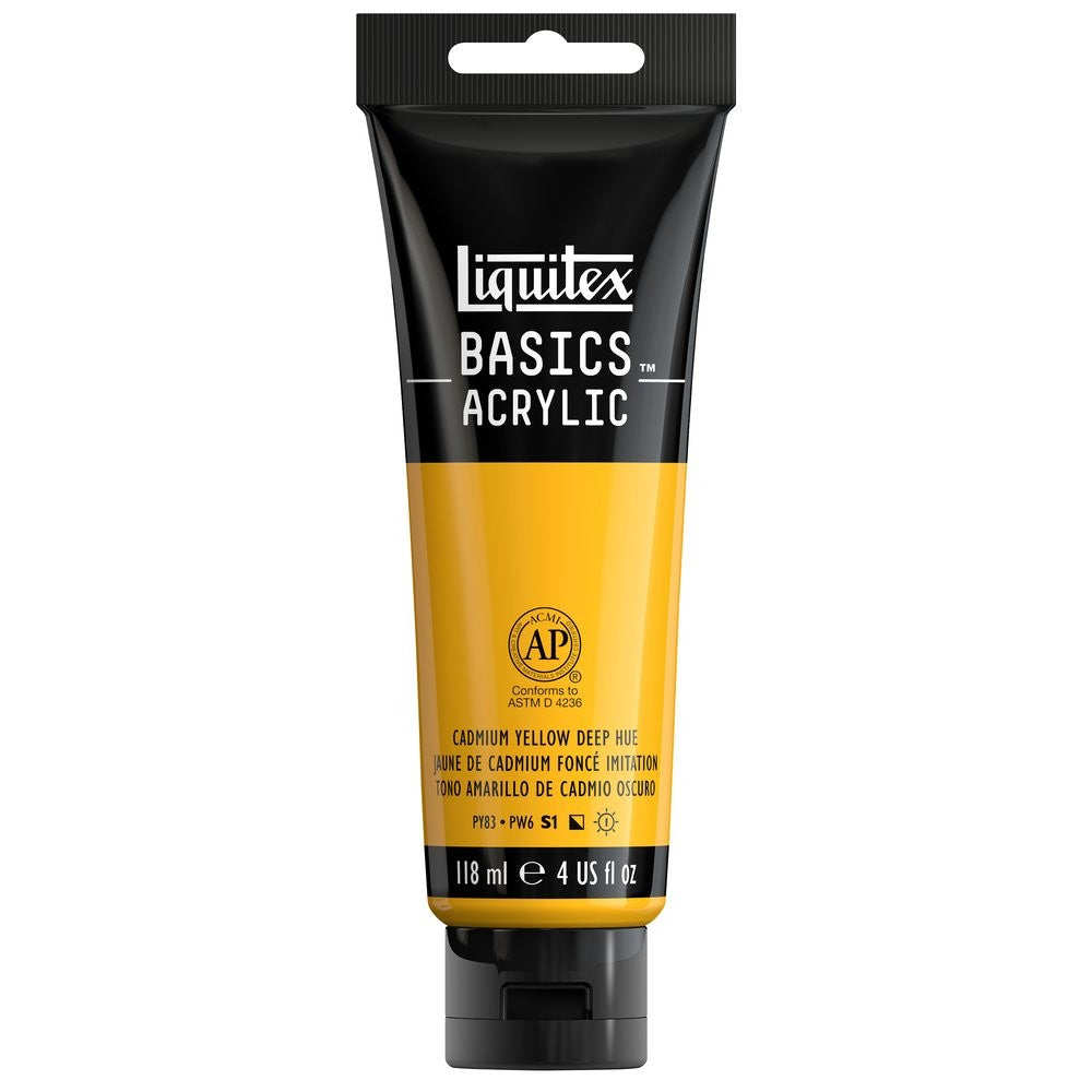 ACRILICA LIQUITEX BASICS 118ML CADMIUM YELLOW DEEP 042 (ANT 163)