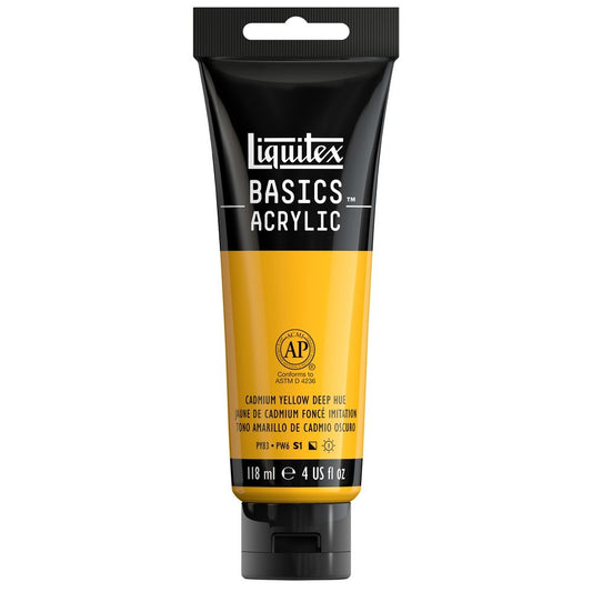 ACRILICA LIQUITEX BASICS 118ML CADMIUM YELLOW DEEP 042 (ANT 163)