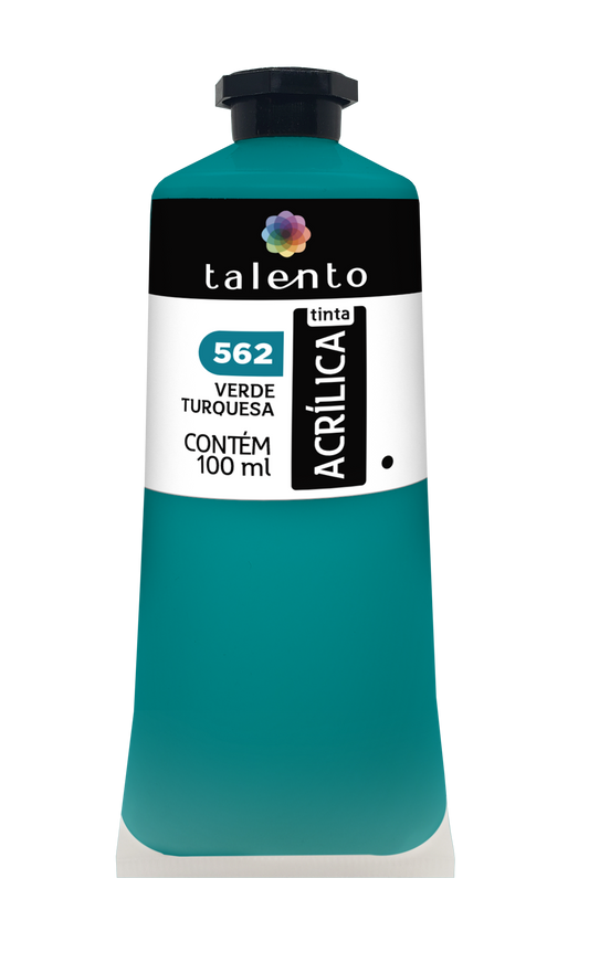 ACRILICA TALENTO 100ML 562 VERDE TURQUESA