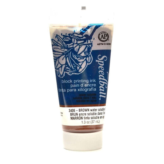 TINTA XILO/LINO WATER-BASED SPEEDBALL 037ML 3406 MARROM