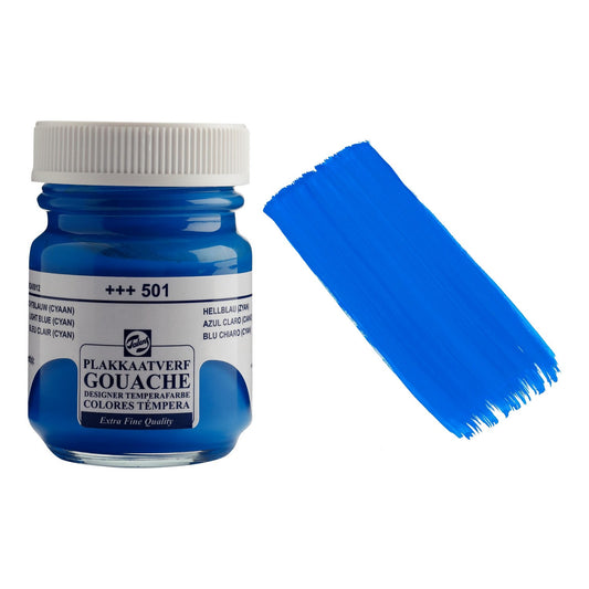 GOUACHE TALENS 50ml 501 LIGHT BLUE - CYAN