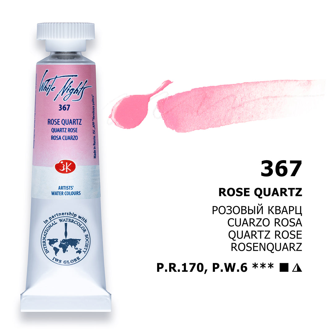 AQUARELA WHITE NIGHTS 367 TONS PASTEIS ROSE QUARTZ 10ML S1