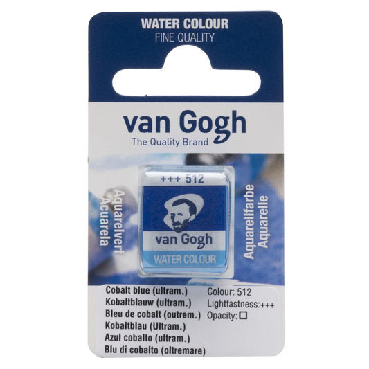 AQUARELA TALENS VAN GOGH HALF PAN 512 COBALT BLUE ULTRAMAR