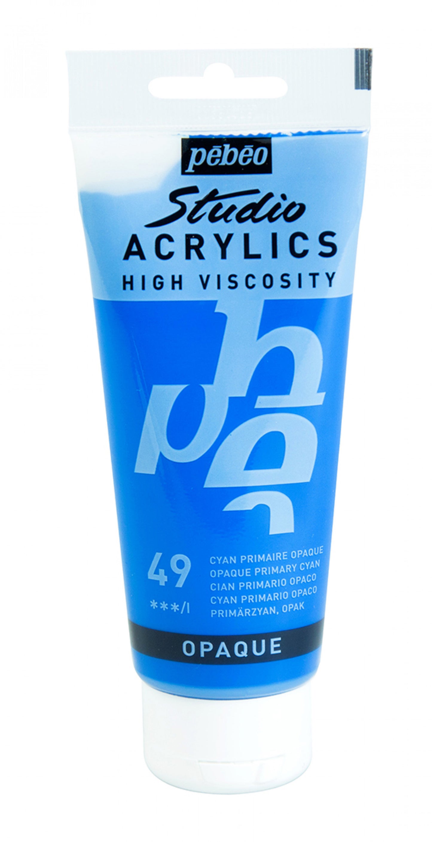 ACRILICA PEBEO STUDIO HV  100ML 49 AZUL PRIMARIO 831049